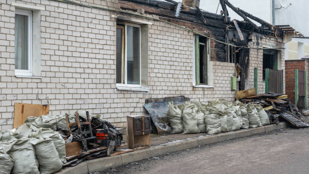 Professional Fire Damage Repair technician working in Olney, MD